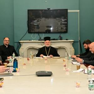 Archpastoral Greeting Archbishop Elpidophoros of America At the Meeting of the Archdiocesan District Council