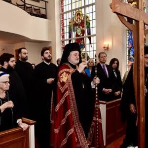 Archbishop Elpidophoros Presides over Great Vespers of the Descent from the Cross at St. Michael's Home