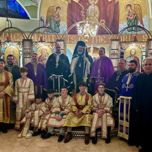 Bishop Athenagoras of Nazianzos and Local Clergy Gather for Contrition Vespers at Saint Paraskevi in Greenlawn, NY