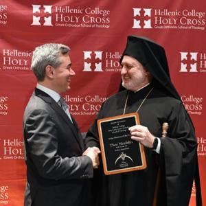Archon Theo Nicolakis Chief Information Officer for the Greek Orthodox Archdiocese of America Honored by Hellenic College Holy Cross Greek Orthodox School of Theology Alumni Association