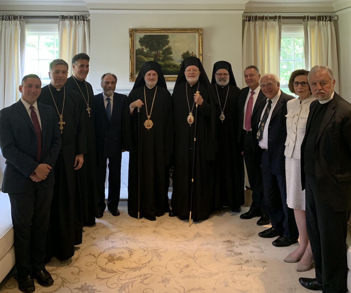 His Eminence Archbishop Elpidophoros of America was received by Metropolitan Joseph of the Antiochian Orthodox Archdiocese