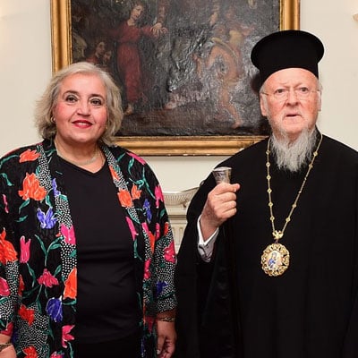 Oct 23: Dinner in honor of His All-Holiness hosted by Her Excellency Alexandra Papadopoulou