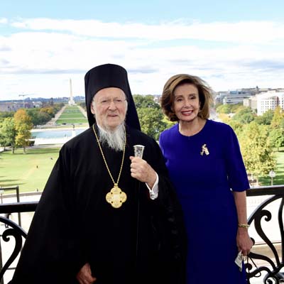 Ecumenical Patriarch Bartholomew Meets with Speaker of the House