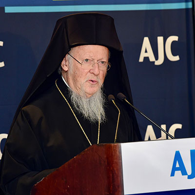 Remarks of His All-Holiness Ecumenical Patriarch Bartholomew at the AJC Human Dignity Award
