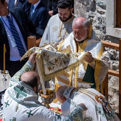 Archbishop Elpidophoros Concelebrates Divine Liturgy with Ecumenical Patriarch Bartholomew at Panagia Soumela Monastery