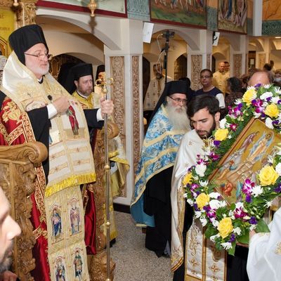 Homily  By His Eminence Archbishop Elpidophoros of America At the Great Vespers of the Transfiguration, August 5, 2022