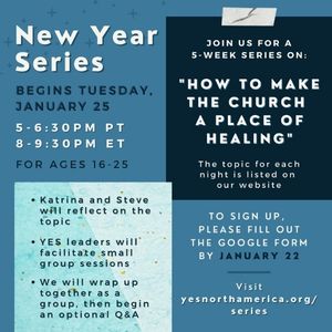 SPOTS LEFT! Join us for our New Year series on: How to Make the Church a Place of Healing