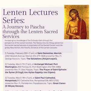 Lenten Lectures at Nassau County, New York