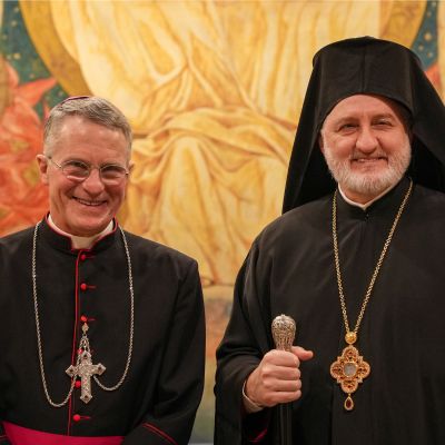 Archbishop Elpidophoros Meets with USCCB President Archbishop Timothy  Broglio